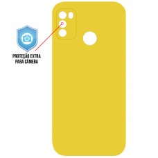 Capa para Motorola Moto G50 4G - Silicone Case Amarela